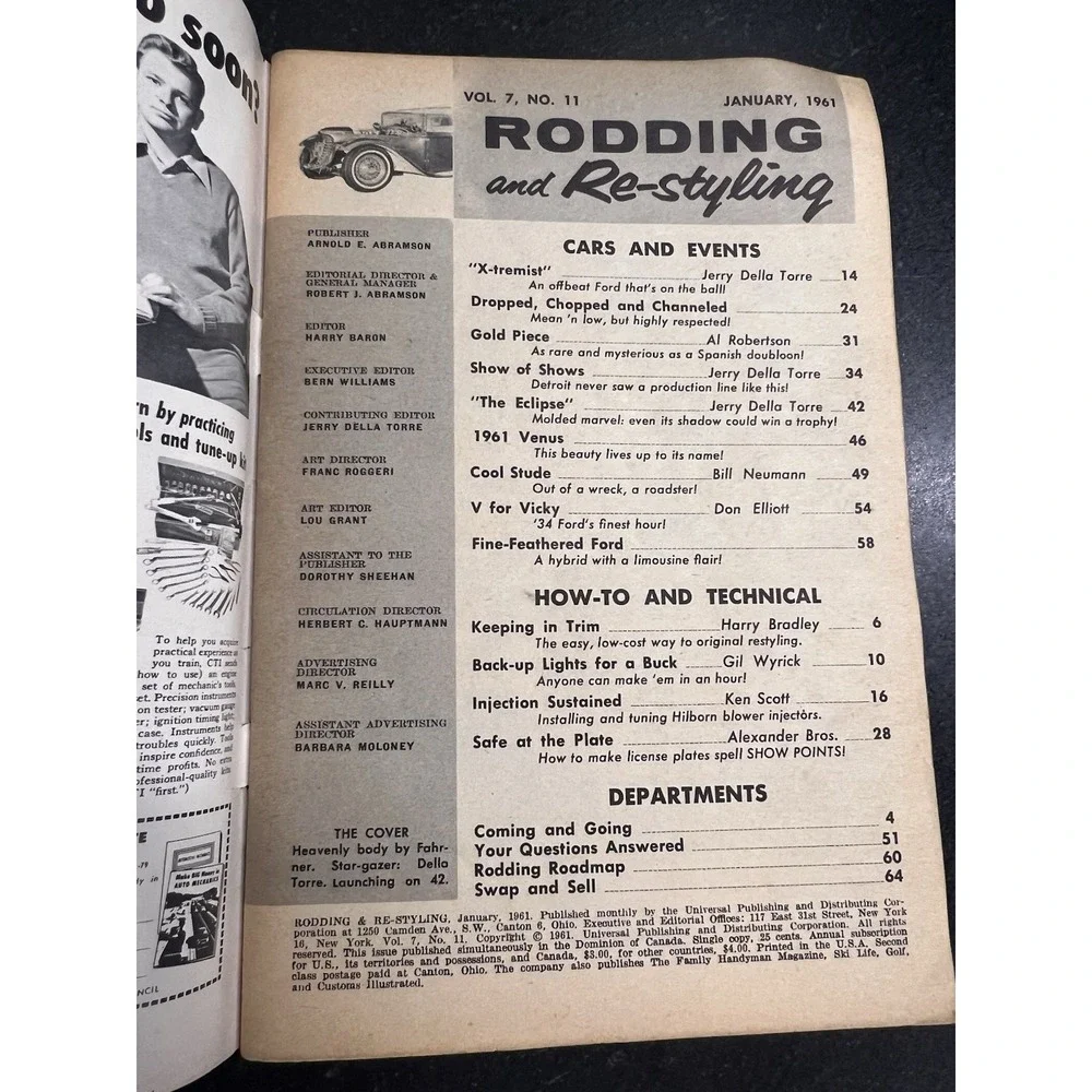 Vtg Hot Rod & Custom Car Magazine Lot 1957–1961‎ Custom Rodder, Rod & Custom
